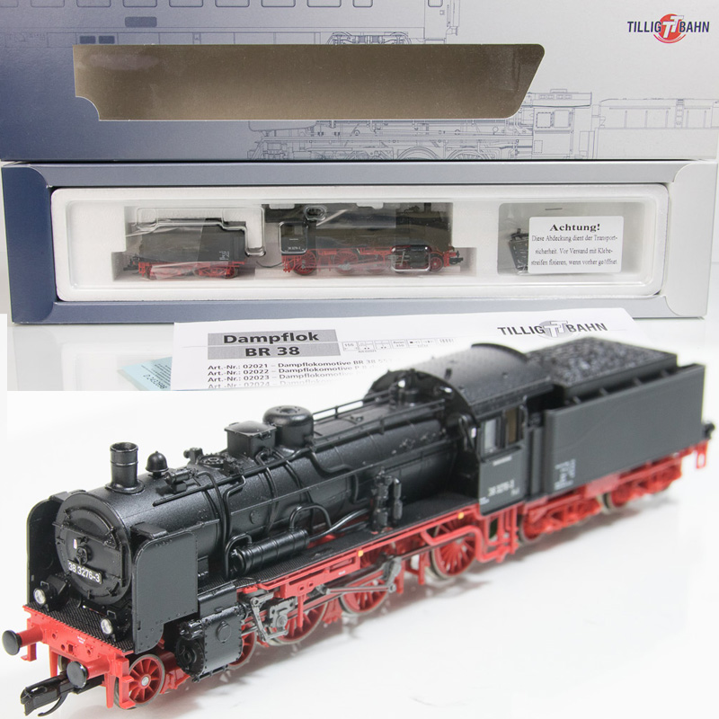Tillig 02025 TT Dampflokomotive BR 38 32763 der DR Epoche IV